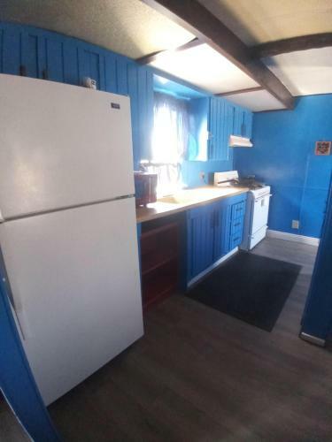 Blue Mobile Home