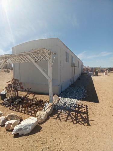 Blue Mobile Home