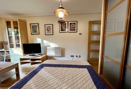 Apartamento Centro Baiona Con Terraza Y Piscina