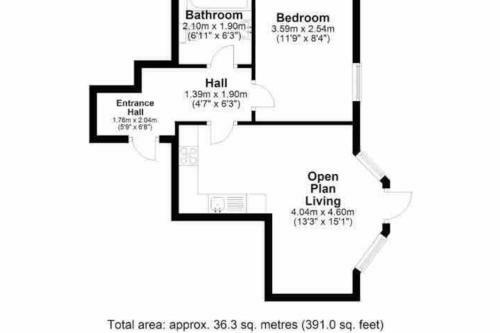Apartamento Stylish One Bedroom Central Bournemouth Flat