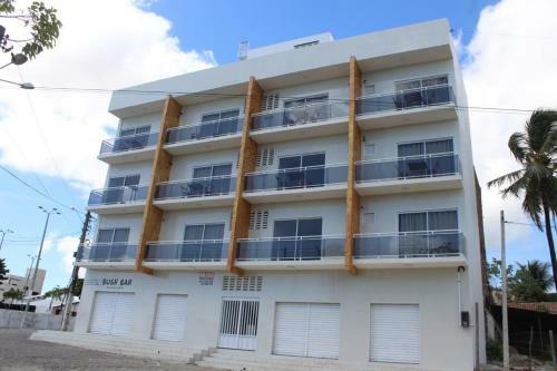 Apartamento Flat Com Varanda E Vista Mar