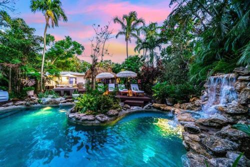 Tropical Jungle Pool Oasis