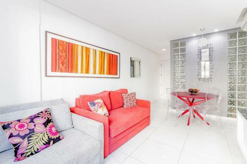 Br05 Apt Quarto E Sala 400m Da Praia - Barra Apart