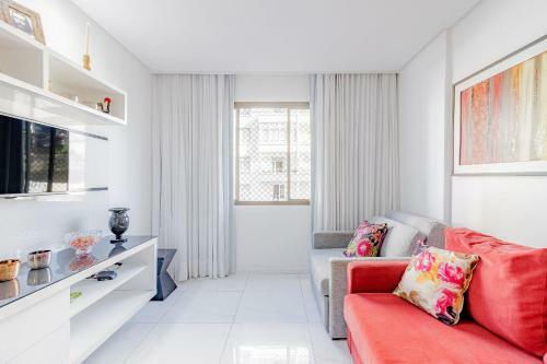 Br05 Apt Quarto E Sala 400m Da Praia - Barra Apart