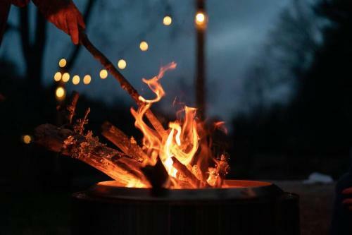 Stream Side Cabin Surrounded By Woods + Fire Pit