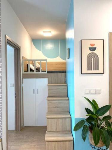 Apartamento Th�c Ecopark Blue Home-1 Bed Room
