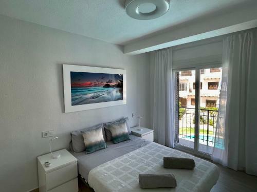 Modern Pool View Apartment In Cabo Roig