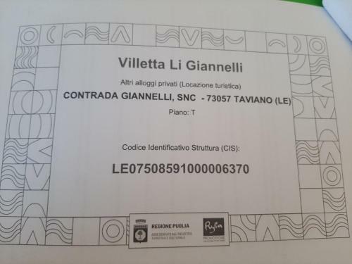 Villetta Li Giannelli