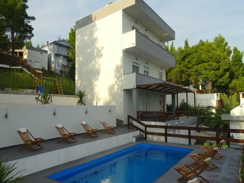 Seaside Villa Nikola With Pool For 12 Persons