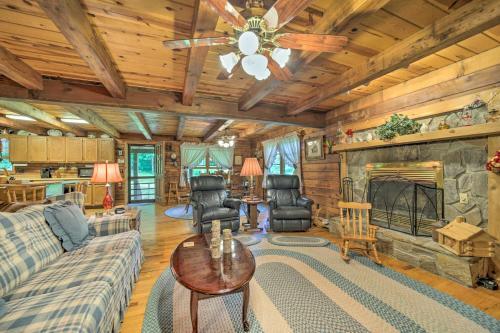 Scenic Creekside Cabin With Wraparound Porch!