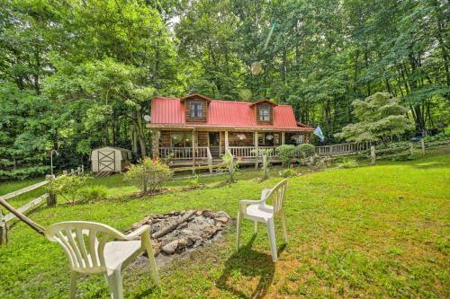Scenic Creekside Cabin With Wraparound Porch!