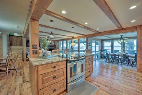 South Grand Lakefront Getaway With Deck And Dock!