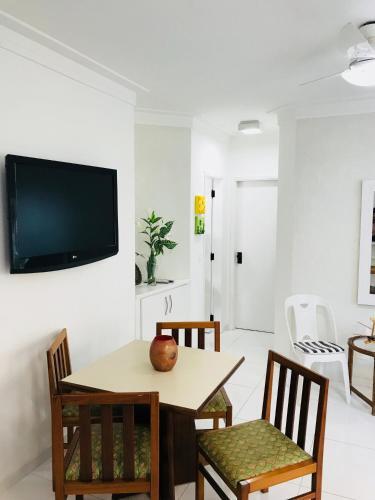 Apartamento 64 Flat Pitangueiras 1 Quadra Praia Com Wifi