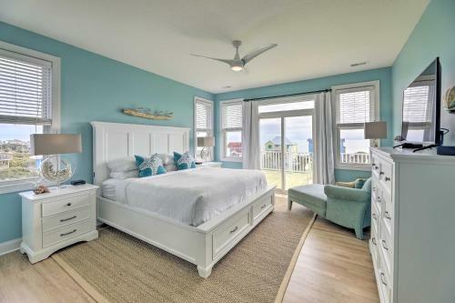Ocean View Emerald Isle Home Walk To Beach!