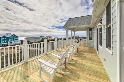 Ocean View Emerald Isle Home Walk To Beach!