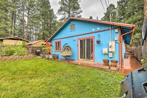 Forested Flagstaff Getaway Garden, Gas Grill
