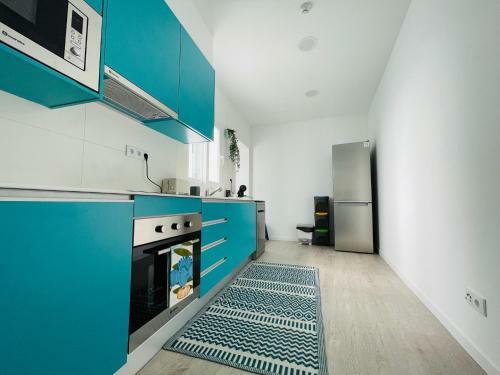 Apartamento Ripado Turquesa