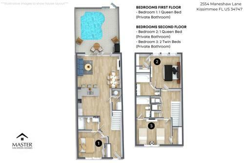 3 Bedrooms - 3 Bathrooms - Windsor Hills 2554 Ml