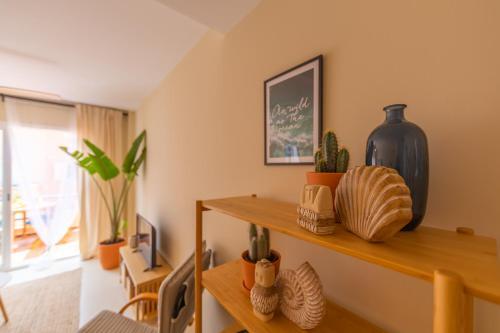 Apartamento 1a Linea Playa, Balcon & Piscina