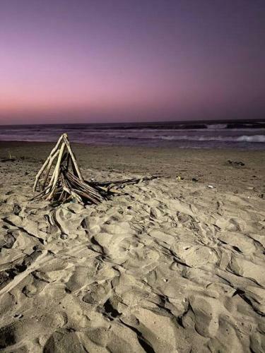 Caba�a Con Piscina Frente Al Mar
