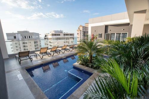 Modern Loft Apartment With Ocean View In Rodadero