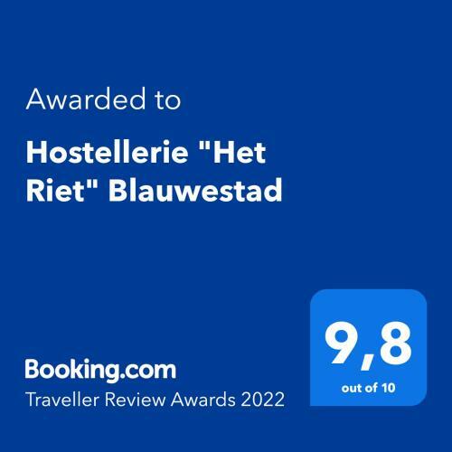 Bed & Breakfast Hostellerie "het Riet" Blauwestad