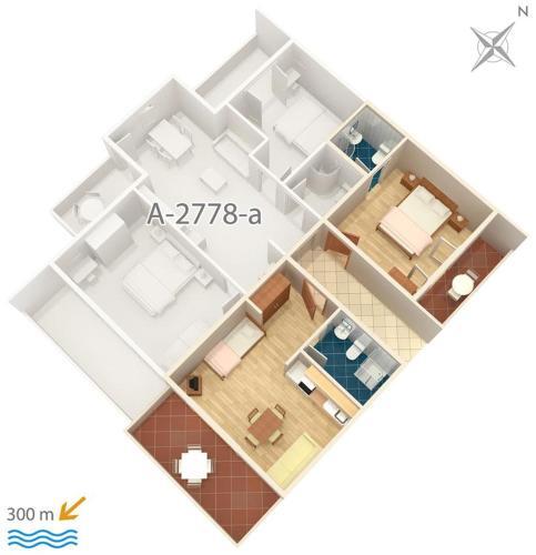Apartments With A Parking Space Duce (omis) - 2778