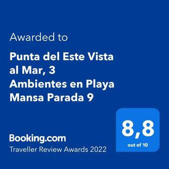 Apartamento Punta Del Este Vista Al Mar, 3 Ambientes En Playa Mansa Parada 9