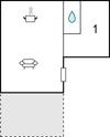 One-bedroom Holiday Home With Sea View In Grums