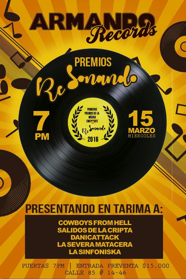 Premios Re Sonando 2017 en Armando Music Hall