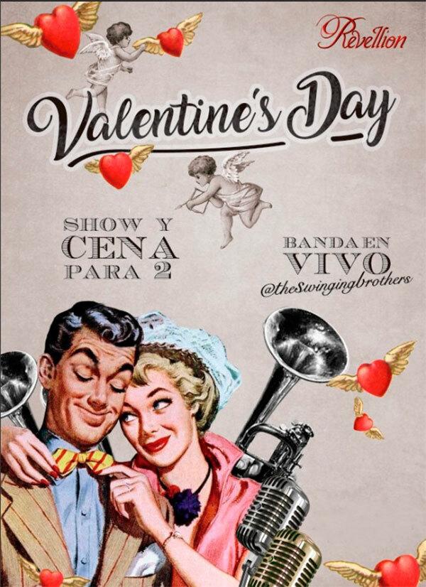 Valentine's Jazz y Cena Romántica en Revellion