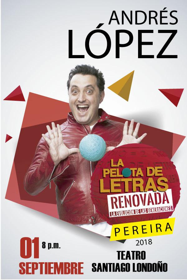 La pelota de letras con Andrés López en Pereira