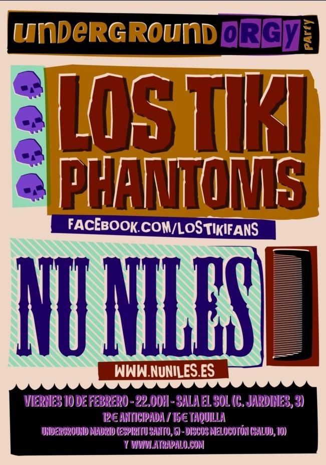 Tiki Phantoms +  Nu Niles en Madrid 